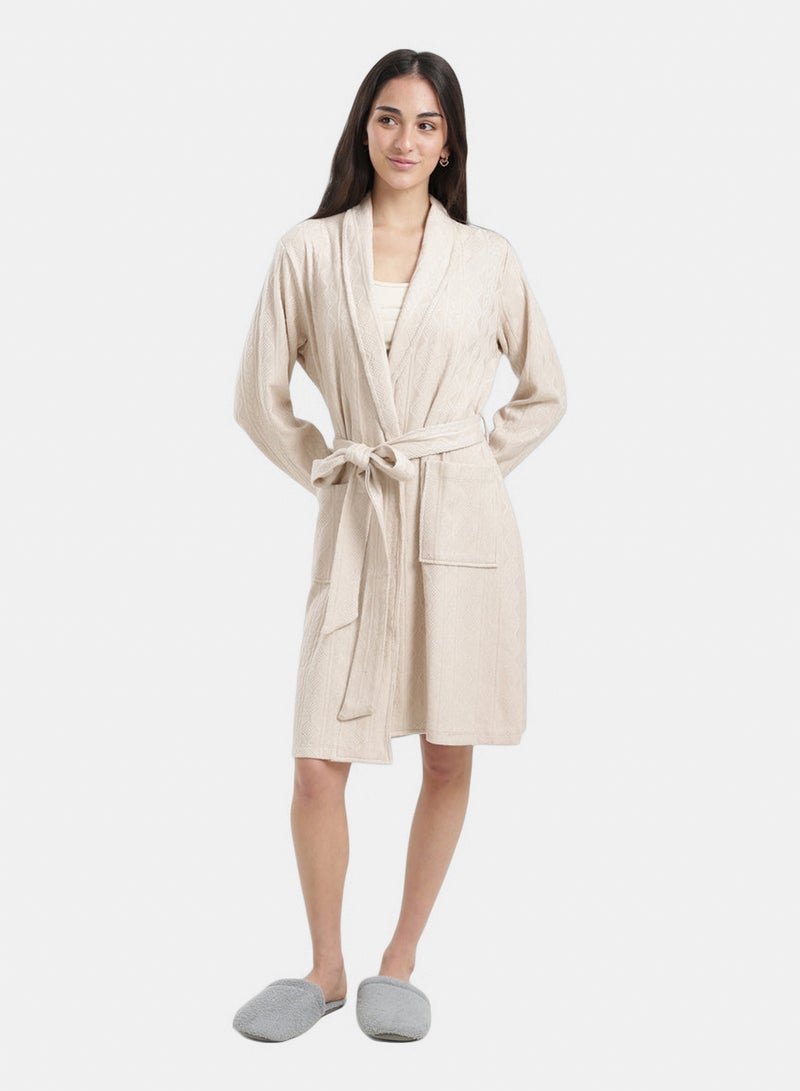 Carina Self-Pattern Relaxed Robe - Image 5